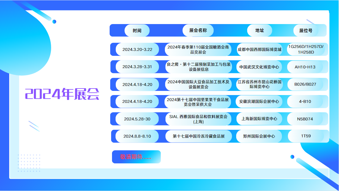 2024年展(zhan)會(hui)