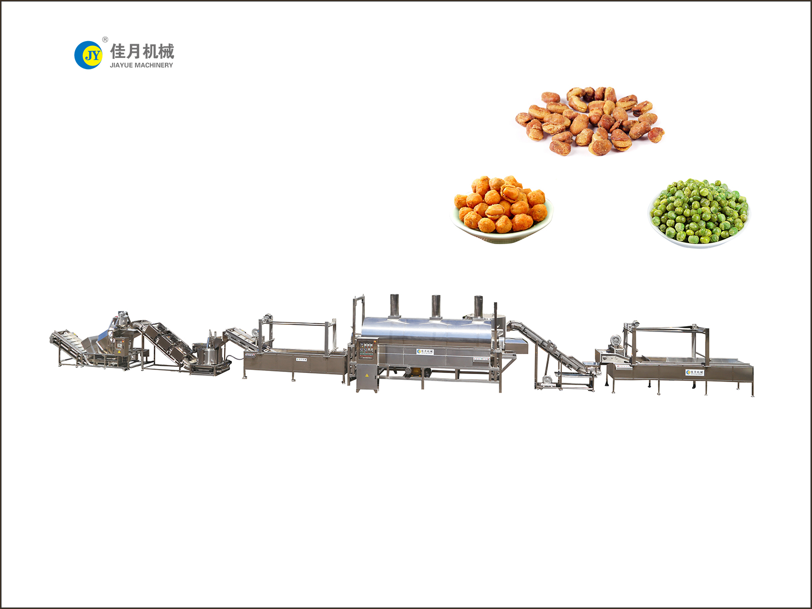 堅(jian)菓(guo)類油炸(zha)生(sheng)産(chan)線(xian)